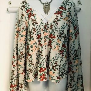 Long bohemian style beautiful blouse